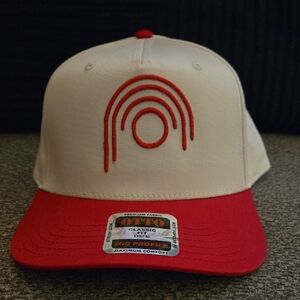 NEW OTTO Red and Cream Embroidered Cap